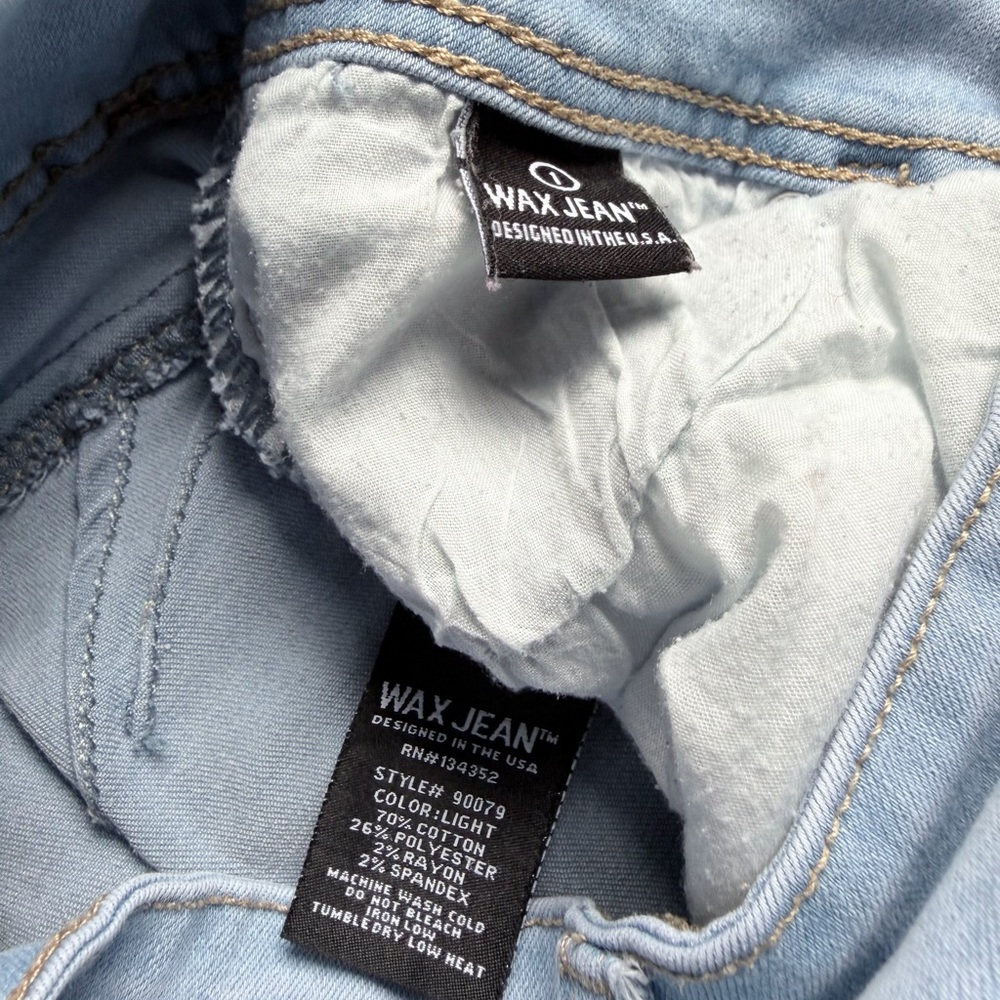 Wax Jean Women's Light Blue Skinny Jeans - Picture 2 of 3